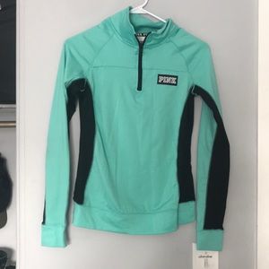 pink victorious secret athletic sweatshirt